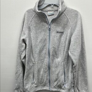 Women's Small Columbia Gray Full-Zip Fleece Jacket